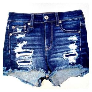 American Eagle ripped jean shorts